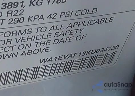 2019 Audi Q8 55 Premium from USA, damaged, VIN WA1EVAF13KD034730